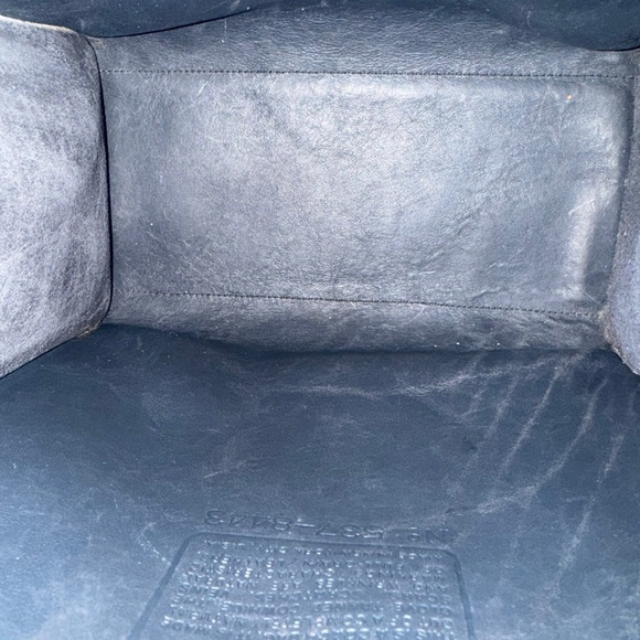 Vintage Coach Small Navy Dinky NYC Tote, 9685 - Picture 5 of 8